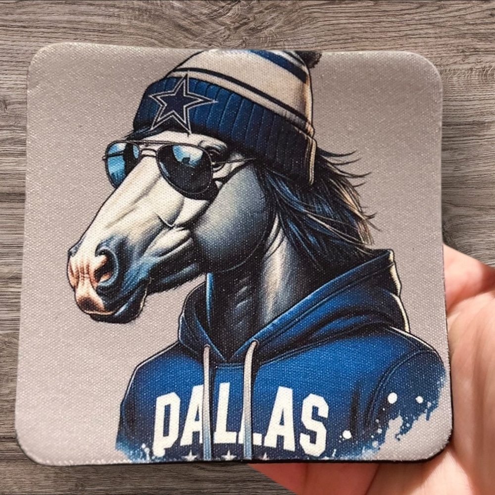 Dallas Cowboys Mascot Coasters
1 for $6 or 4 for $25